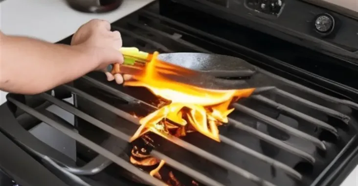 Jak wyczyścić spaloną kuchenkę gazową